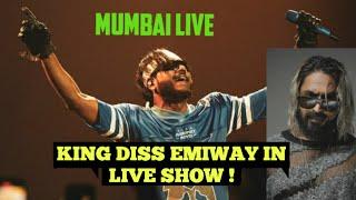 King And MC Stan Again Perform Diss Track For Emiway Bantai In Mumbai Live Show ! King VS Emiway