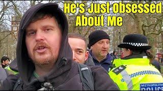 Speakers Corner - StreetMic Asks Bob Questions - Tommy Robinson - The Police Have Words With James