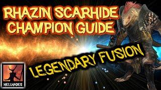 RAID: Shadow Legends | Rhazin Scarhide Champion Guide | Legendary Fusion, amazing champion