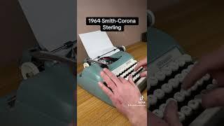 How to use all functions on a 1964 Smith-Corona Sterling vintage portable typewriter