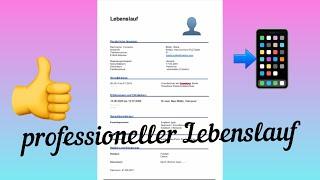 Einen professionellen Lebenslauf schreiben ️alles einfach erklärt #lebenslauf #schreiben #word