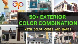 Color Combination For home outside With Color Codes and names From Asian Paints 2024