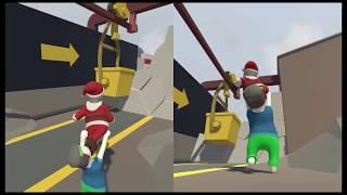 Human Fall Flat split screen madness with ghost gamer360