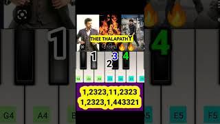 Thee Thalapathy - Walk Band | Piano Tutorial #shorts #shortvideo #ytshorts #viral