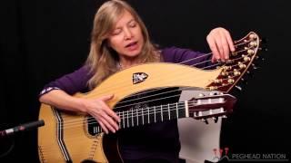 Muriel Anderson demonstrates her Doolin Harp Guitar for Peghead Nation