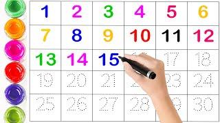 123 Numbers | 1245 Number Names | 1 To 12 Numbers Song | 1235 learning for kids | Counting Numbers