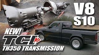 V8 S10 Get's a new TCI drag race th350 with 4000 RPM stall ( How to install a transmission right )