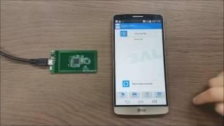 3ALogics NFC Dynamic Tag KIT NBK-100 Dongle Demonstration