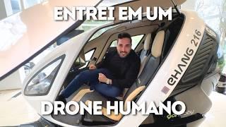 O AVIÃO MAIS SEGURO DO MUNDO? Como é VIAJAR e VOAR no NOVO DRONE pra HUMANOS? - EVTOL 216-S EHANG