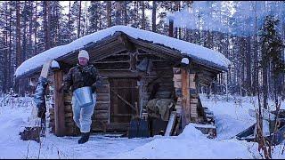 Ночевки и быт в избушках. Проверка капканов.