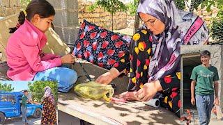 The help and sympathy of Hussain, Kobra's niece. Bringing a jack and tools to build the roof
