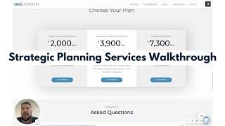 SME Strategy Services walkthrough // Strategic Planning Process // Strategy Implementation
