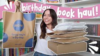 HUGE birthday book unboxing!!  [book haul]