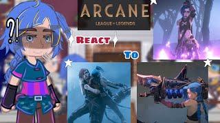 (  ) Arcane react to Jinx | Arcane | Powder | angst | Starzy Eeech