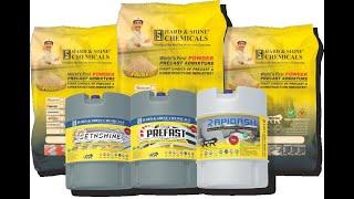 Hard & Shine chemicals for fast setting & cost saving.