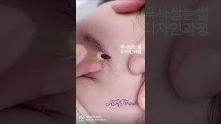 극사실눈썹 시술전 디자인 작업 /진짜 눈썹처럼 / 반영구 눈썹문신