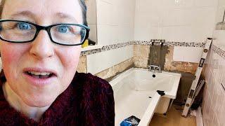 BATHROOM RENOVATION day 3 | UNIVERSITY VLOGS | MATURE STUDENT