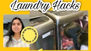 Laundry Hacks | Laundry tips and tricks | Telugu Vlogs from USA | 4k