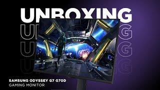  UNBOXING SAMSUNG Odyssey G7 Gaming Monitor! 