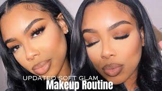 UPDATED MAKEUP ROUTINE *VERY DETAILED* | FULL COVERAGE SOFT GLAM MAKEUP TUTORIAL