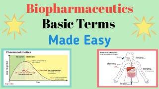 Biopharmaceutics(Basic Terms)| Introduction | Pharmacokinetics| Part 3| Made Easy