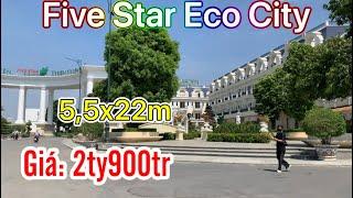  “ Thu Hồi Vốn” Nền Khu Đô Thị Năm Sao (five star eco city), diện tích: 5,5x22m gần chợ Bình Chánh.