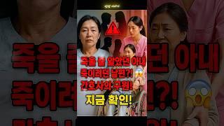 죽은 줄 알았지? 끝까지 봐!! #충격반전 #노년사연 #불륜
