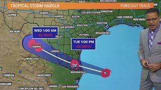 Tropical Storm Harold: Timeline for Texas