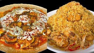 Ramadan Iftar Afghan Murgh Pulao & Borani Banjan مرغ پلو و برانی بانجان برای رمضان و افطار