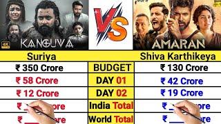 Kanguva Movie vs Amaran Movie Lifetime Worldwide Total Box Office Collection Comparison Video।।