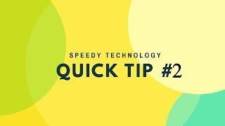 Quick Tip#2 | Clean Junk Files | Speedy Technology