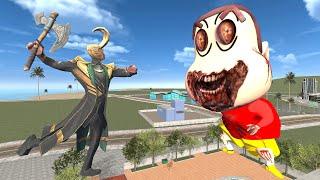 Franklin Become Loki To Kill Zombie Shinchan In Indian Bike Driving 3D