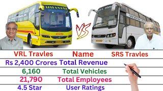 Comparison: VRL Travels Vs SRS Travels | Networth, Revenue, Profit, Total Vehicles & Branches