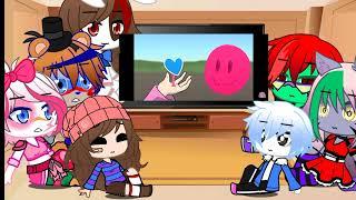 Glamrocks react to glitchtale +frisk and sans//GC// PhoenixGalaxy