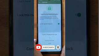 How to personal chat lock in whatsapp tamil#whatsapptricks #shortsfeed