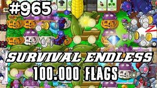 Plants vs Zombies Survival Endless 100000 Flags Part 965 | 19280 - 19300 Flags