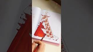 Fashion Designer Vol 1 - Red washi tape dress | outfit to style #art #creative #washitape
