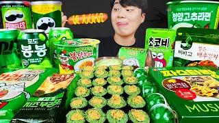 ASMR MUKBANG convenience store store, FIRE Noodle, HOT DOG, GIMBAP, Tteokbokki EATING SOUND !