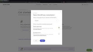 WordPress setup on one.com
