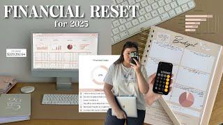 2025 FINANCIAL RESET  setting up my budget, financial goals + annual spending review 