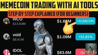 MEMECOIN TRADING with AI Tools - Step by step explanation