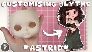 Customising Blythe Doll ASTRID - Carving, Sculpting, Face Up and Sewing for a OOAK Custom