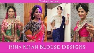 Hina khan (Akshara) Sarees & Blouse designs - Yeh Rishta Kya kehlata hai