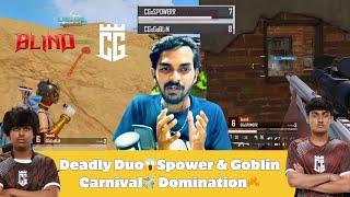 Best Deadly Duo Spower & Goblin| Blind vs Carnival️| Goblin vs Omega | Junior Gaming