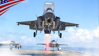 F-35B Fighter Jets in Crazy Action Aboard the Latest "Lightning Carrier"