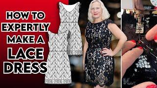 How to make a lace dress, this tutorial covers everything - for the perfect Christmas party dress!