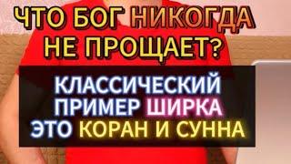 ЧТО БОГ НИКОГДА НЕ ПРОЩАЕТ? КОРАН И СУННА - КЛАССИЧЕСКИЙ ПРИМЕР ШИРКА
