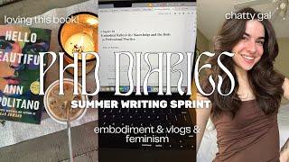 PRODUCTIVE PHD VLOG: days in my life writing my dissertation (with lots of deep thinking!)