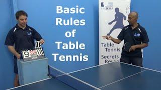 Basic Rules of Table Tennis | PingSkills