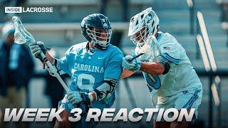 SO MANY GOOD GAMES | Week 3 Reaction | College Lacrosse